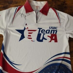 Autographed John Janawicz Bowling Shirt Team USA